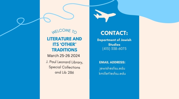 Literature & 'Other' Traditions event contact and location (found in description)